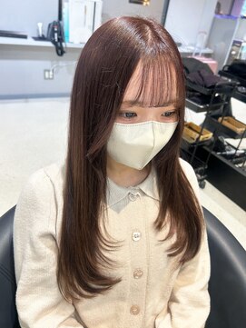 トーン(TONE) レイヤーカット/顔周りレイヤー/ブリーチなし/透明感カラー