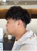 ニュアンスパーマ×フェードツーブロック【小倉北区神岳】