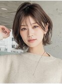 【顔タイプフレッシュ】ショコラグレージュボブ
