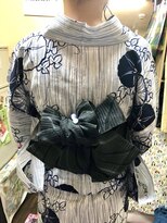 ヘアセットアップス(UP's) 落ち着いた大人な浴衣『浴衣着付け+ヘアセット』可愛い帯結び♪