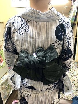 ヘアセットアップス(UP's) 落ち着いた大人な浴衣『浴衣着付け+ヘアセット』可愛い帯結び♪