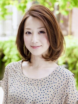 スタジオテオ(studio Teo) 大人のワンカールボブ×小顔ひし形シルエット