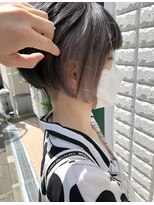 プチメゾントウキョウ(Petit Maison Tokyo)&nbsp;フレーミングカラー＿ホワイトシルバー＿刈り上げショート