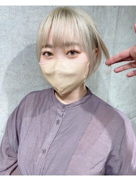 ガルボ ヘアー(garbo hair) #ガルボ#ハイトーン#エクステ#ブリーチ#髪カリスマ#10代#20代