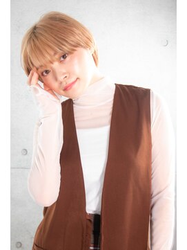 クロエ 門前仲町(Cloe) ペールオレンジ×マッシュショート