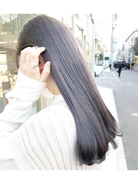 メゾンアクア 表参道(Maison ACQUA) ブリーチなしカラー　透明感　グレージュ