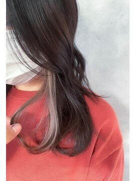 ヘアーラニッシュ 柏たなか店(hair Lanish) バニラベージュ20代30代40代/イヤリングカラー/インナーカラー
