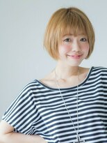 モニカ 横須賀中央店(Monica)&nbsp;デザインカラー/シルキーベージュ/グレージュカラー/斜めバング