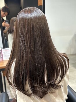 アールヘアー(ar hair)の写真/ダメージレスカラーとトリートメントの相性は抜群！一緒にツヤのある美しい髪を目指しましょう◎