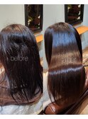 美髪矯正／髪質改善／縮毛矯正／艶髪／ストレートパーマ