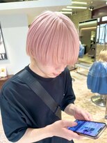 ヲタク(wotaku.) ホワイトピンクハイトーンダブルカラーケアブリーチメンズカラー
