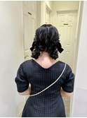 もこもこツイン結婚式ヘア