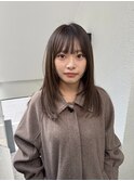 透明感髪質改善ベージュダブルカラーミルクティーグレージュ