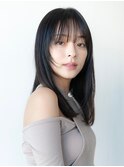 韓国レイヤー顔周りカット透明感カラー髪質改善艶髪シースルー