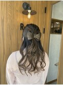 ハーフアップ