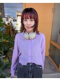 レイヤーボブ×カシスカラー