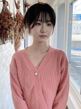 キュー(CUE) ロマンティックショートボブ、髪質改善、ヘッドスパ