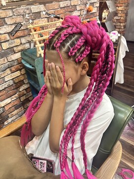 プラメーラ(PRAMEERA) コーンロウピンク【祭りヘア、体育祭ヘア】