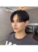 サンウォン風　センターパート &nbsp;ダウンパーマ &nbsp;前下がり