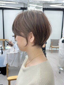 ビューナゴヤ 名駅(VIEW NAGOYA) ショート/オリーブカラー/髪質改善/白髪ぼかし/小顔