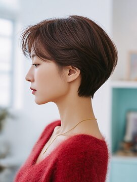 クレビアテン(CreBiA ten_) 艶髪/透明感/レイヤーカット/顔まわりカット/ショート