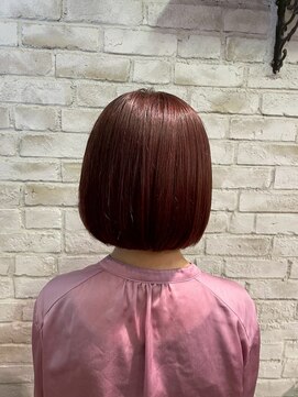 クロエ バイ ラヴィズム 新潟ビルボードプレイス2店(CLOE by LUVISM) レッドブラウン＆ボブ