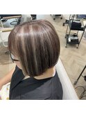 大人の白髪ぼかしハイライト