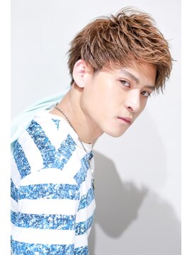 リップスヘアー 銀座(LIPPS hair) Sアランジェットツーブロック刈り上げアッシュカラー束感パーマ