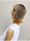 毛先にひとさじスパイス!裾カラーヘア×ウルフ