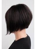 大人可愛い 前下がりボブ