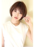 30代40代に人気シルエットが綺麗に見えるショートボブ