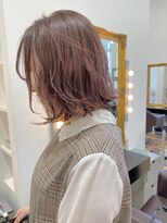 コワファースト  させぼ五番街店(COIFF1RST) 抜け感ピンクカラー