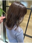 くすみブラウン×韓国風ミディアム