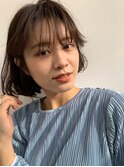 ロングボブシースルーアッシュブラウン[名駅/名古屋駅前]