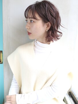 バース(BIRTH) 天神【BIRTH】透けバング×耳掛け大人ボブパーマ