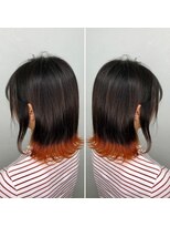 カラット 堺東(CARAT)&nbsp;裾colour☆ベイビーオレンジ/イヤリングカラー/CARAT 堺東