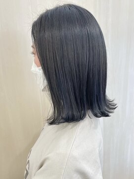 メロウヘア(Mellow hair) ダークグレーカラー/外ハネボブ