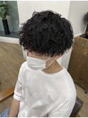 黒髪マッシュ◎ツイストスパイラル