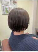 丸みショート/前髪/顔周りカット/透明感/20代30代40代50代