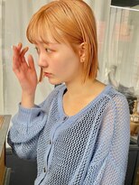 カイコヘアーアンドアートスタジオ(kaiko hair&art studio) オレンジボブ