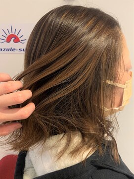 アズールサン 草加西口店(azule-sun) ナチュラルハイライト,透明感ベージュ,美肌カラー【草加】