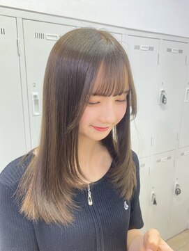 アッシュ 下北沢店(Ash) フェイスレイヤー×透明感ココアブラウン