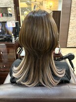 キャラ 池袋本店(CHARA) ロングウルフにインナーホワイトベージュカラー！【池袋/大村】