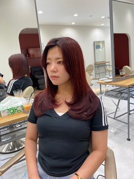 サボ(sabo) 韓国ヘア/顔まわり/韓国レイヤー/前髪カット/小顔/韓国風