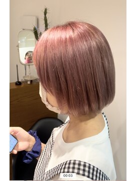 キャンバスアニュー 川崎(canvas anew.) ペールピンク×ボブ/川崎