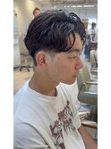 横浜★センターパートのナチュラルカルマパーマ