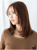 アースカラーミストバングレイヤーロングg古河20代30代40代