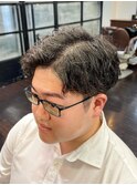 ツーブロック+メンズパーマ 30代40代50代