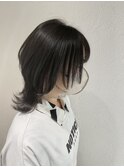 おしゃれ女子ウルフヘア×インナーカラー