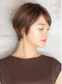 40代50代小顔黒髪ネビージュボブルフワンレンショート